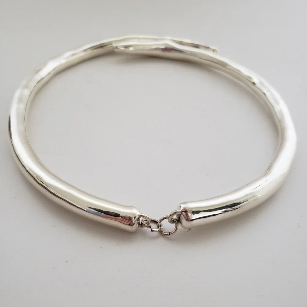 E&L Israel Sterling Silver Electroform Necklace - Picture 5 of 12